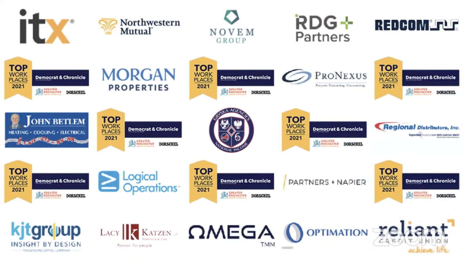 Rochester D&C Top Workplaces - Omega TMM